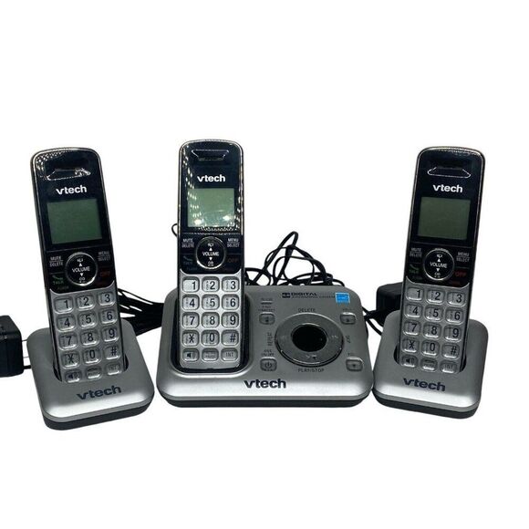 VTech CS6629-3 DECT 6.0 Expandable Cordless Phone With Digital Answering System, - Picture 1 of 5